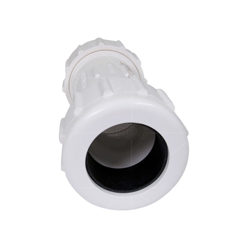 PVC Compression Coupling Pipe Fitting White Plastic Size 1/2" to 4" USA Stock gallery