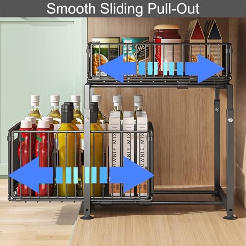 2-Tier Multi-Use Kitchen Under Sink Organizer - White - 1 Pack - Style A gallery