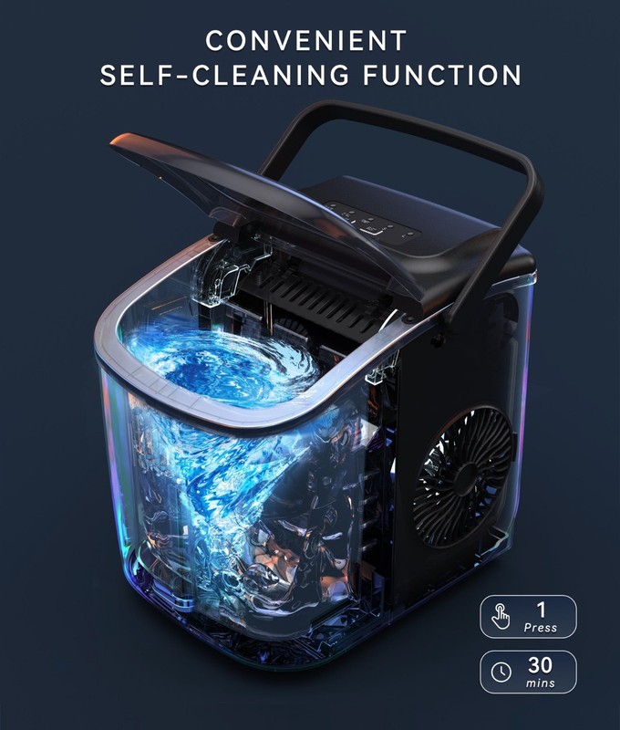 Ecozy Portable Countertop Ice Maker - New, Open Box gallery