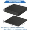 4 Pcs Polyurethane Foam sheet - 2 Pcs 12" x 12" x 2" Black Foam Inserts for C... gallery