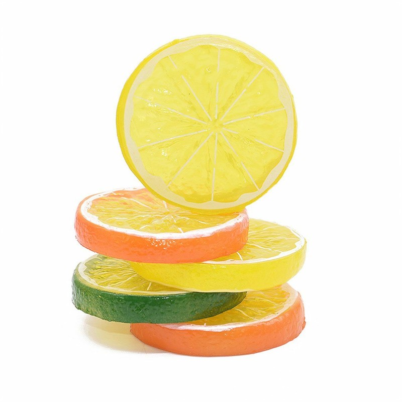 30Pcs Artificial Fake Lemon Slice Fruit Simulation Fake Lemon Slices Home Decor gallery
