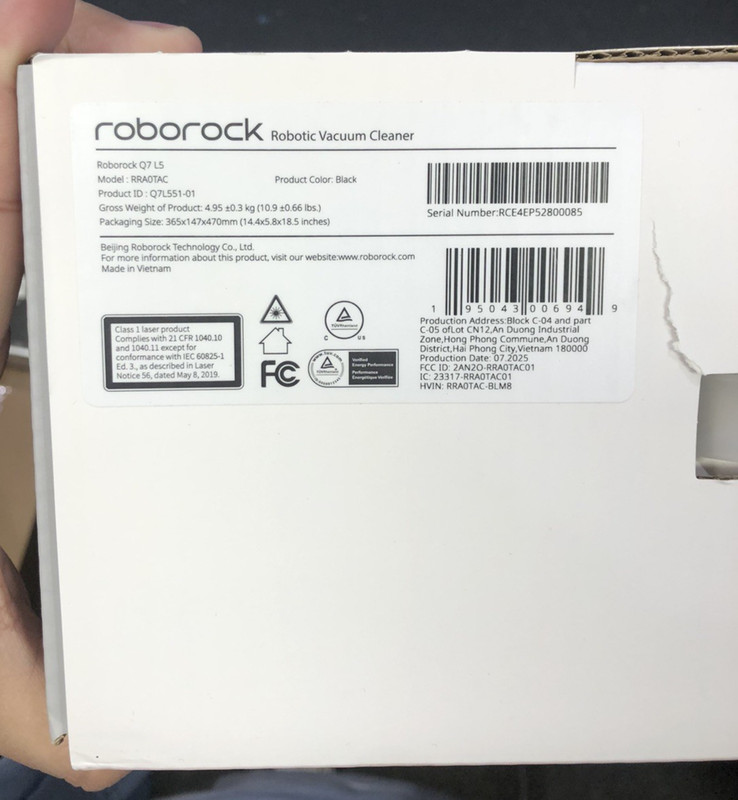 Roborock Q7 L5 Robot Vacuum Cleaner, 8000Pa, Dual Anti-Tangle System, LiDAR Nav gallery