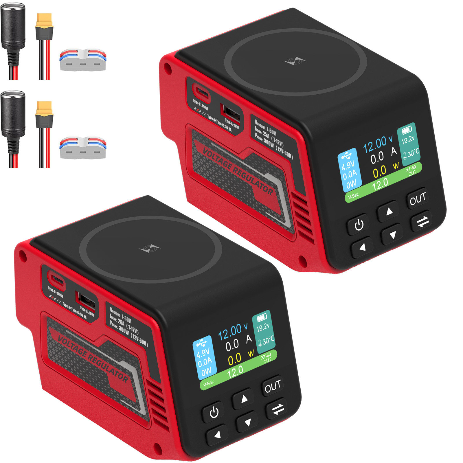 2-Pack 300W Power Regulator Compatible with Milwaukee 18V Battery (No Battery) gallery