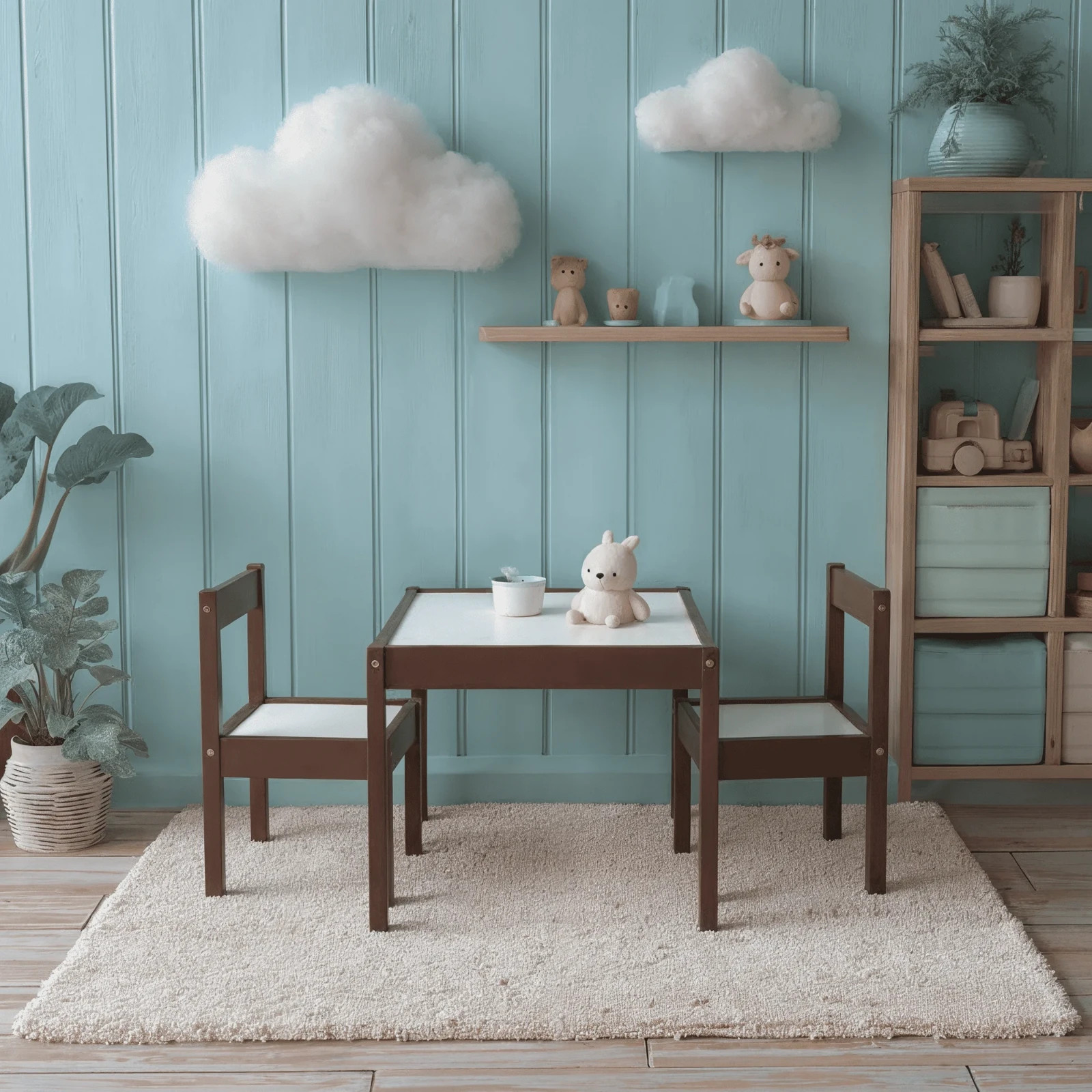 Your Zone Child 3-Piece Table and Chairs Set, in Espresso Age Group 1 to 5 Years gallery