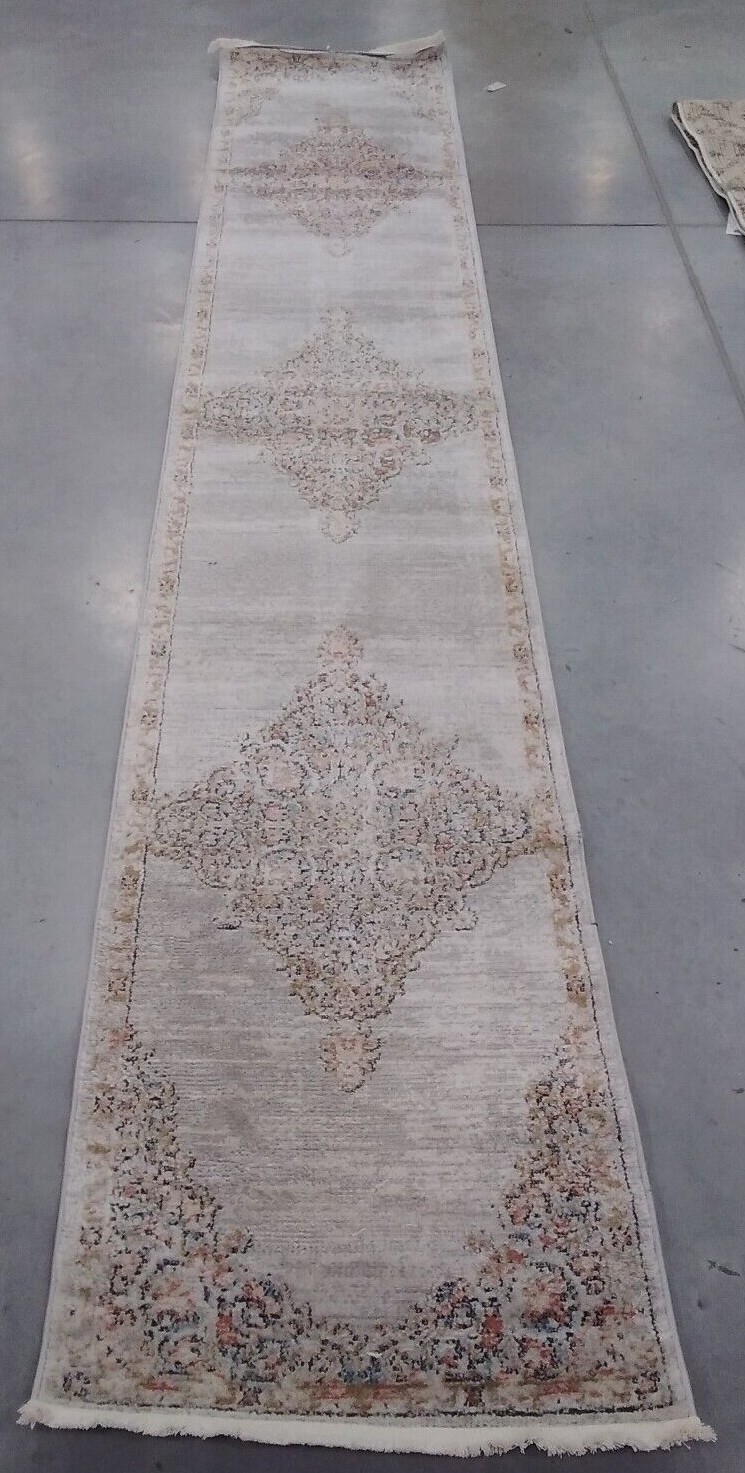 GREY / ROSE 2'-2" X 12' Damaged Binding Rug Reduced Price 1172708005 SHV726F-212 gallery