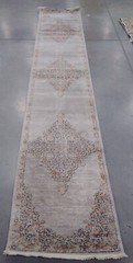 GREY / ROSE 2′-2″ X 12′ Damaged Binding Rug Reduced Price 1172708005 SHV726F-212