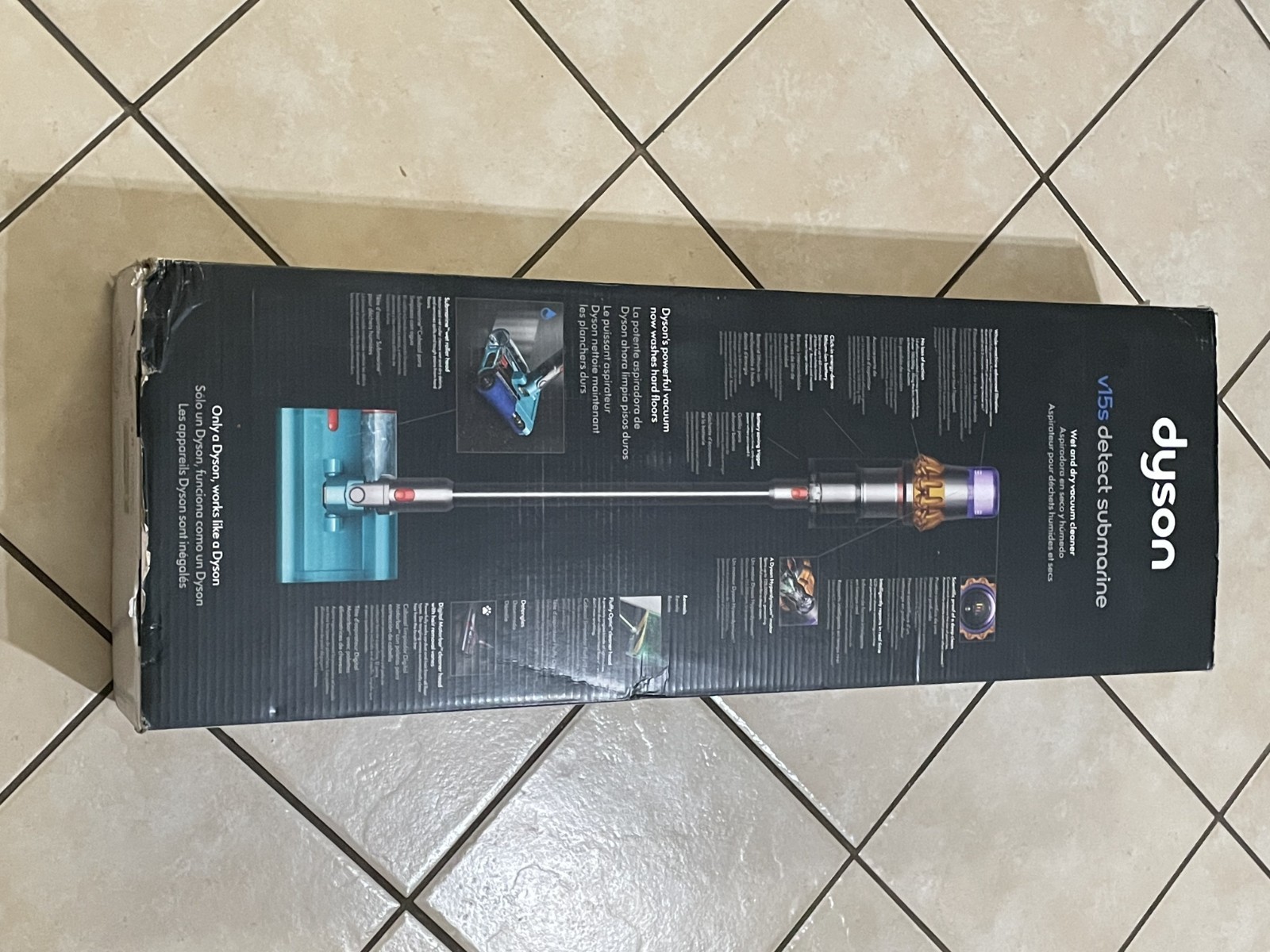 Dyson V15s Detect Submarine Wet And Dry Stick Battery Vacuum Cleaner 473814-01 gallery