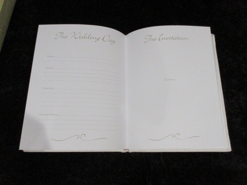 New His &Hers Memory Book Happily Ever After Wedding White Embroidered 2010 gallery