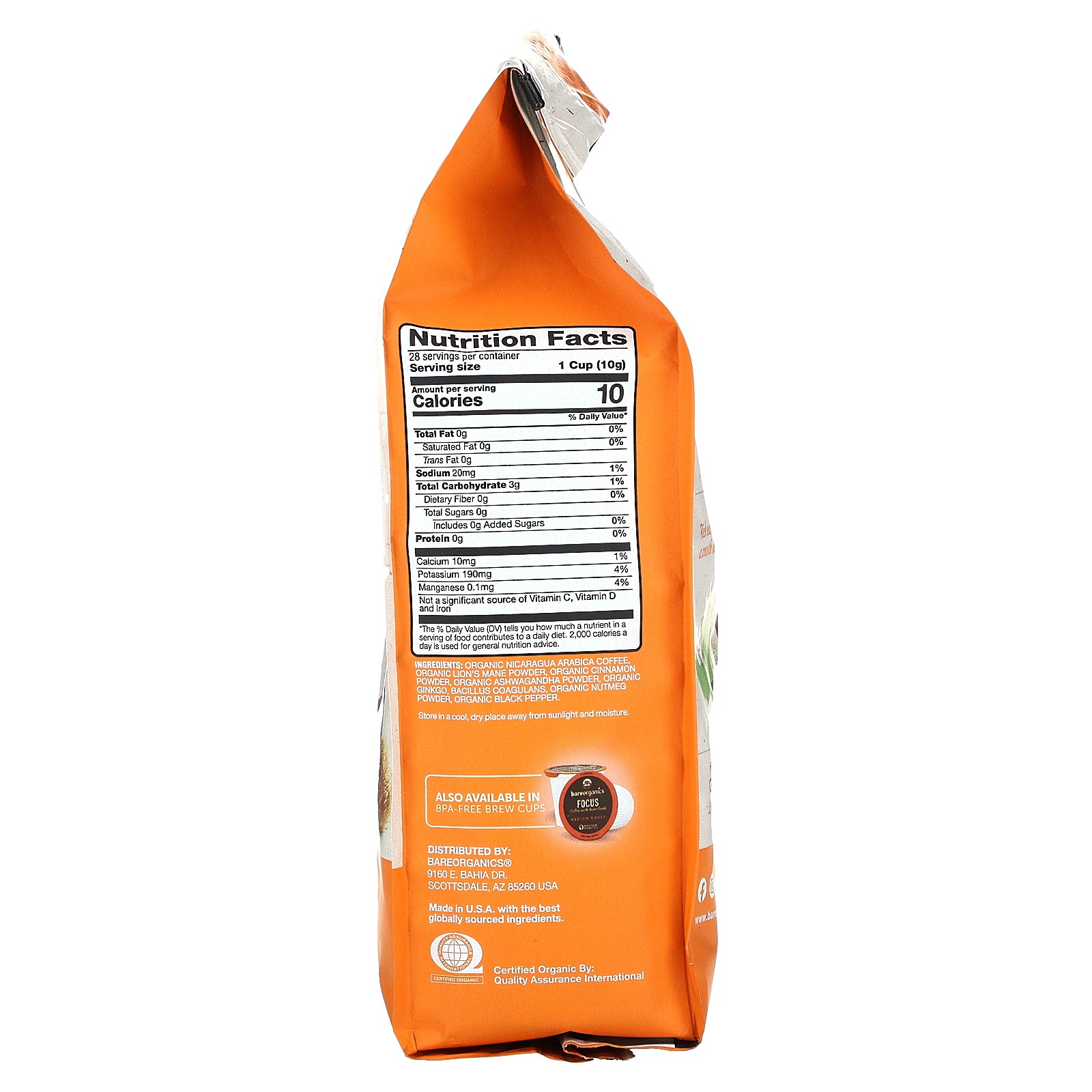 Focus Coffee With Superfoods, Ground, Medium Roast, 10 oz (283 g) gallery