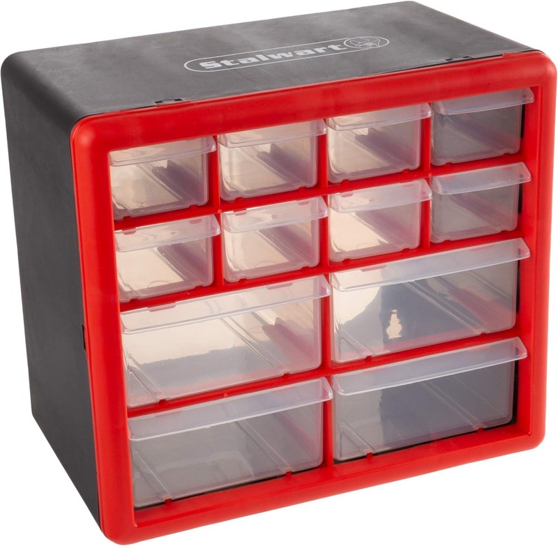 Storage Bin W/ Drawers 41-Drawer Plastic Tool Organizer Hardware/Craft Cabinet gallery