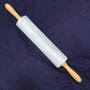 Marble Rolling Pin with Wooden Handles 18” Gray Shades Baking Tool 4+ Pounds gallery