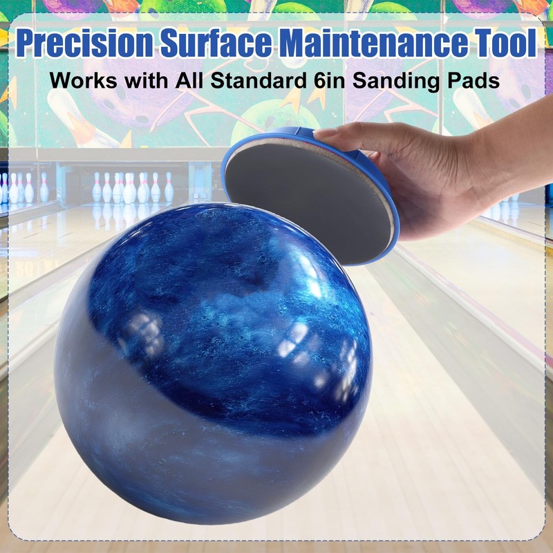 Universal Sanding Pad Holder for Bowling Ball Precision Surface Maintenance Tool gallery
