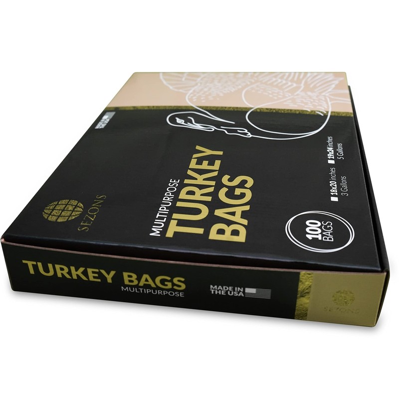 100% Nylon Turkey Storage multipurpose Bags - 100 pack (Clear, 18x20) Clear gallery