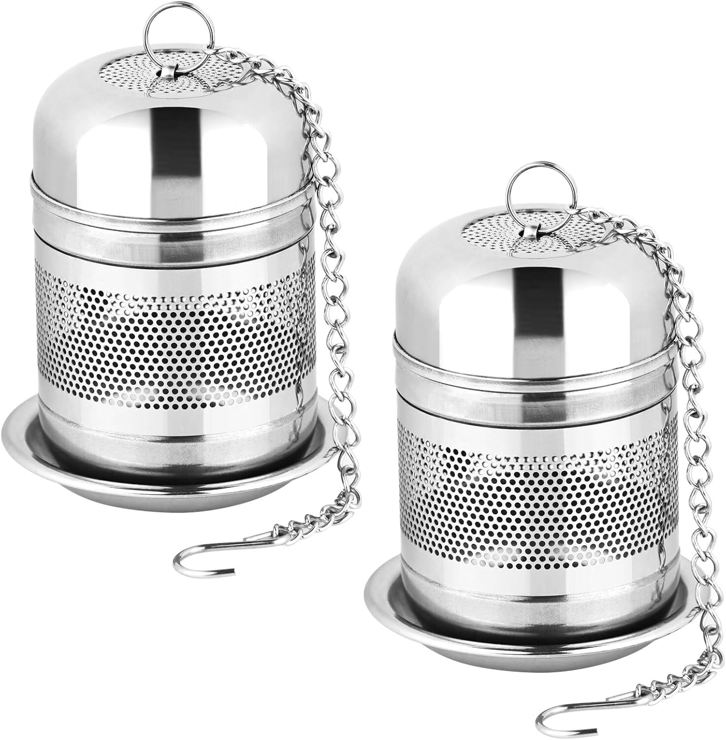 2 Pcs Stainless Steel Tea Infuser Strainers for Loose Tea Mesh Tea Ball Holder gallery