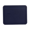 Pyrex (2) 7212-PC, (2) 7211-PC, & (2) 7210-PC Dark Blue Rectangle Plastic Lids gallery