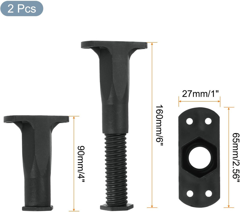 2 Pcs Adjustable Bed Frame Support Legs, 4 Inch Bed Center Slat Support Leg, Bed gallery