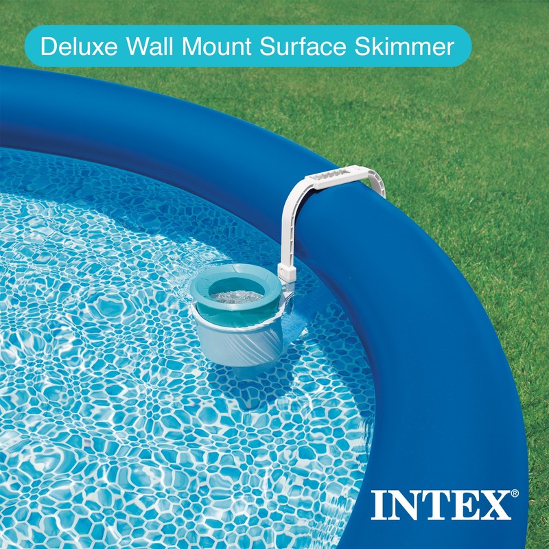 Intex Above Ground Pool Sand Filter Pump Bundled w/ Wall Mount Automatic Skimmer gallery