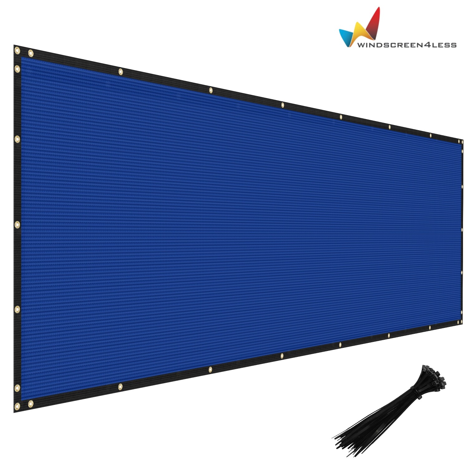 15FT Blue Fence Privacy Screen Commercial 95% Anti-UV Mesh Fabric w/Gromment gallery