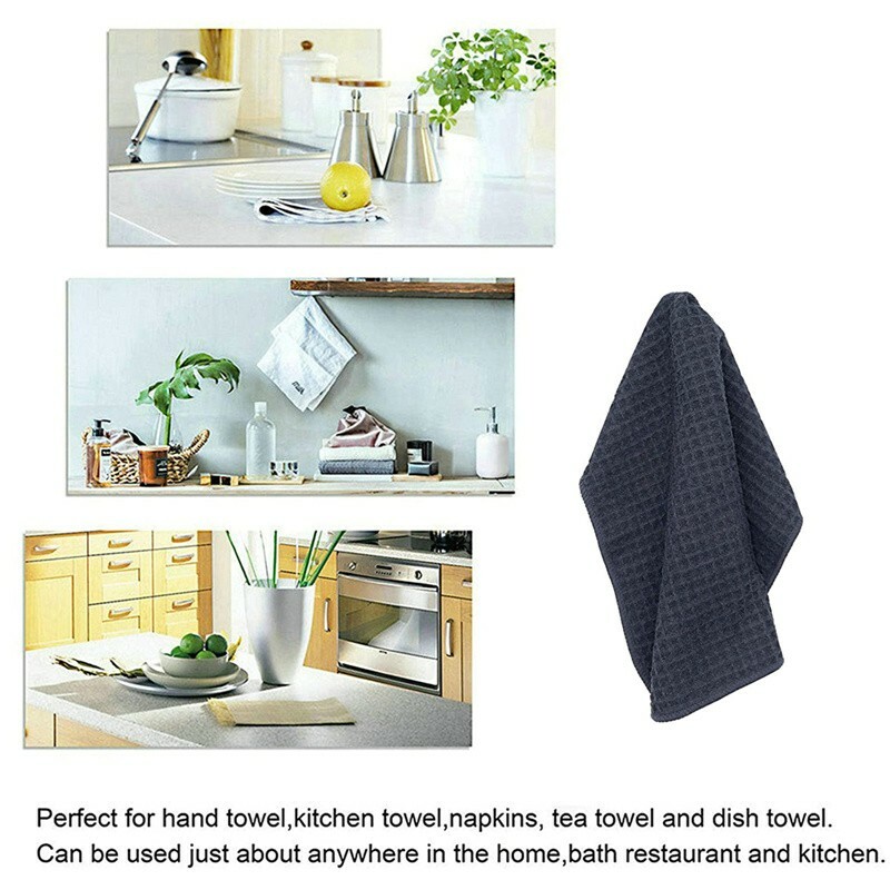 6 Pcs Waffle Weave Microfiber Drying Towel Auto Car Polish 16"x16" gallery
