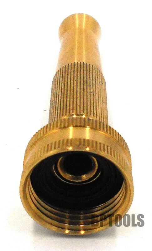 Solid Brass Garden Spray Nozzle 4" Adjustable Twist Water Hose Nozzle gallery