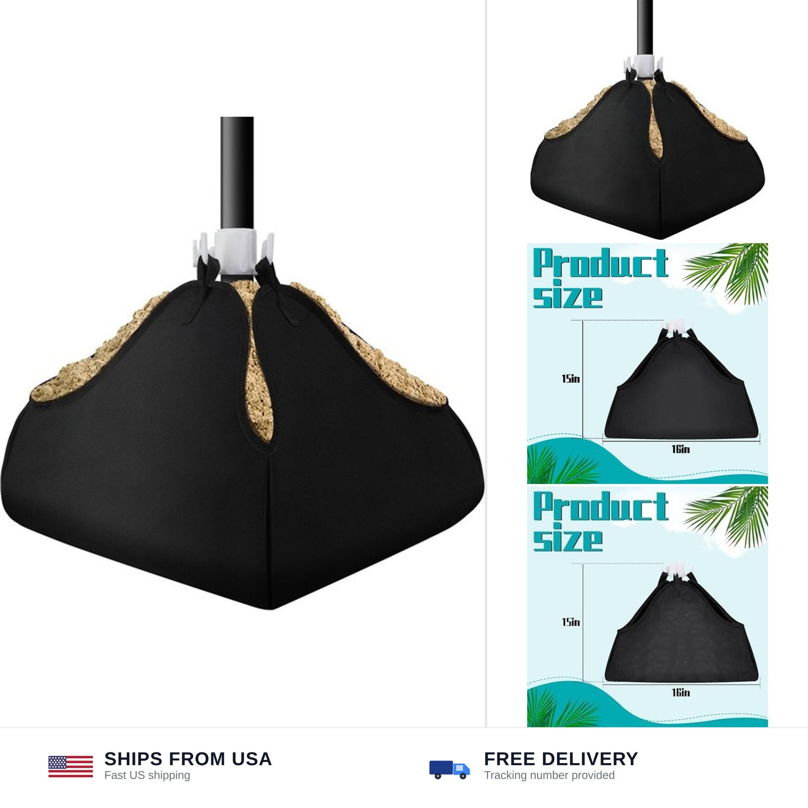 DECOHS 1 Set Beach Umbrella Base Weight- 600D Oxford Cloth Sun Umbrella Filla... gallery
