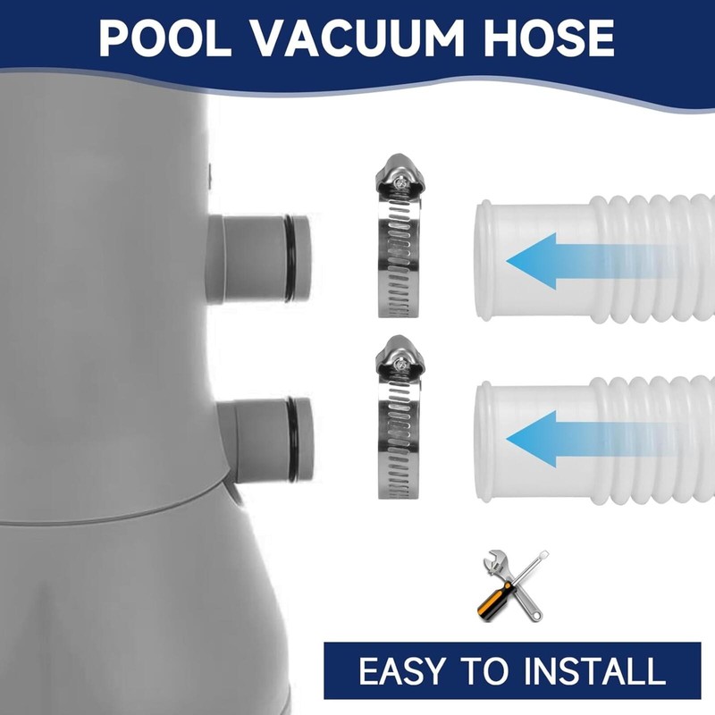 Pool Hoses for Above Ground Pools, 2 Pack 1.25 x 59 Inch Pool Filter Pump Hoses gallery