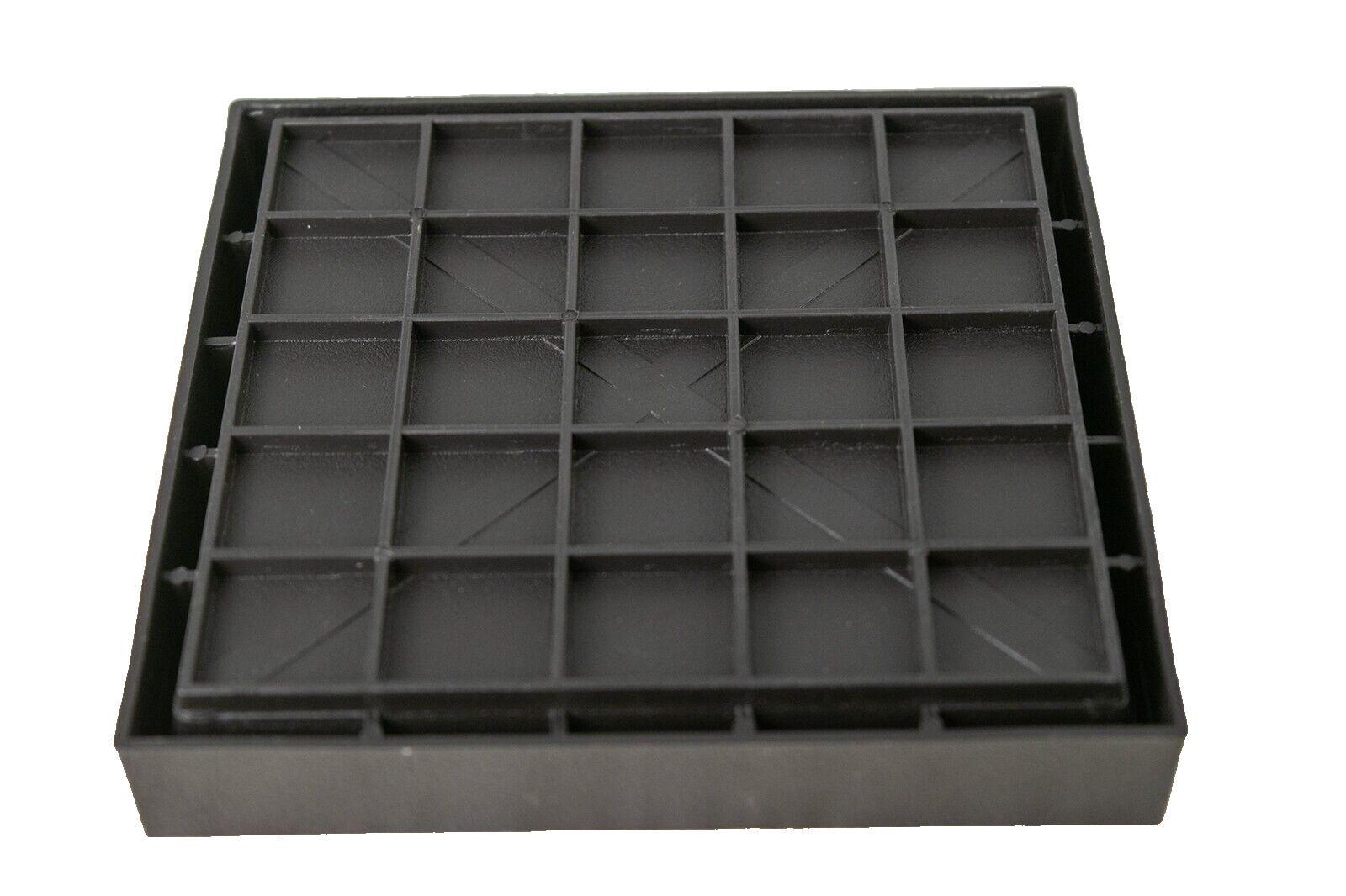 2 Square Plastic Humidity/Drip Tray for Bonsai Tree 5"x 5"x 0.75" - Dark Brown gallery