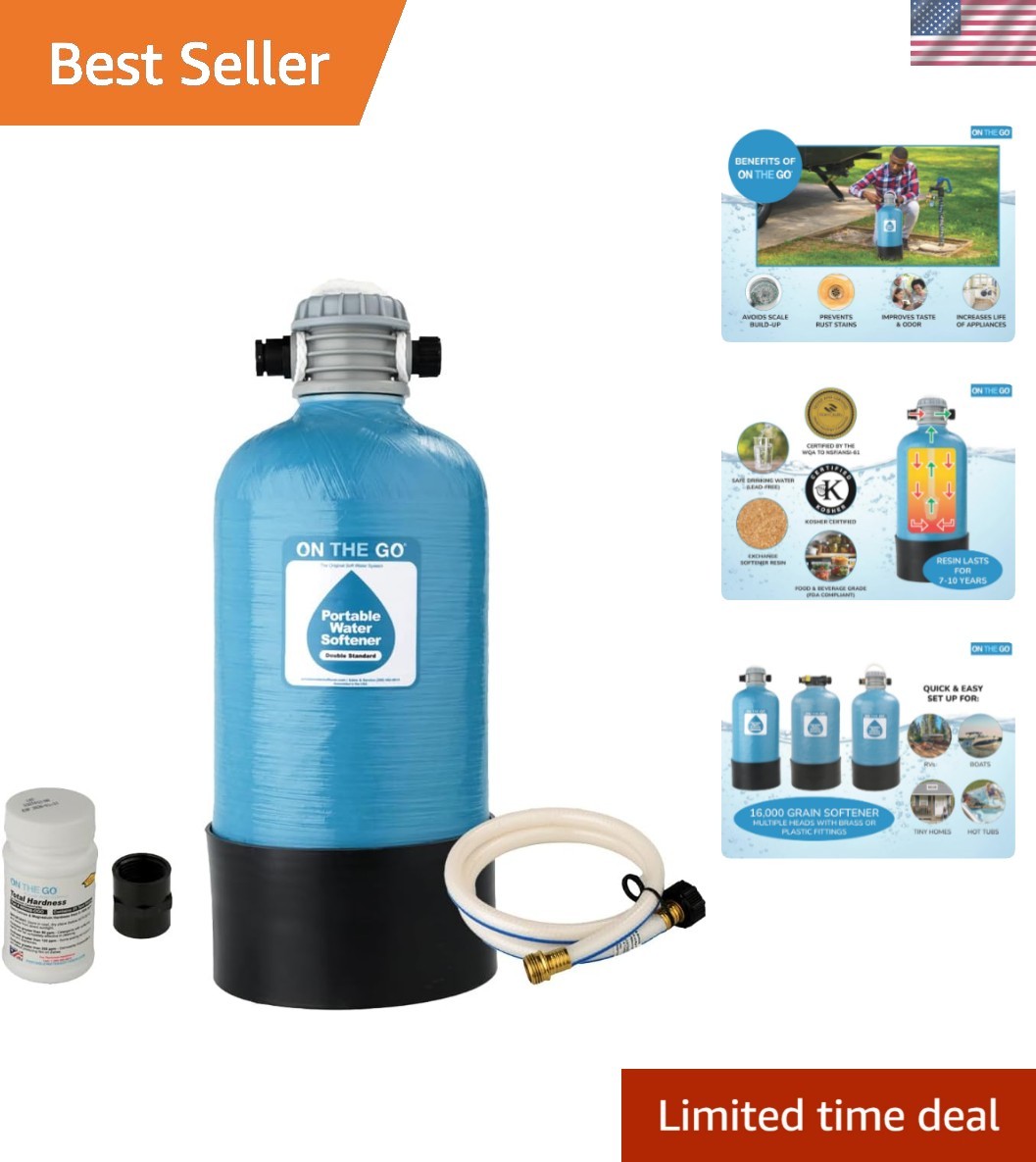 -Portable 16,000 Grain RV Water Softener NOT made in China, assembled by U.S.... gallery