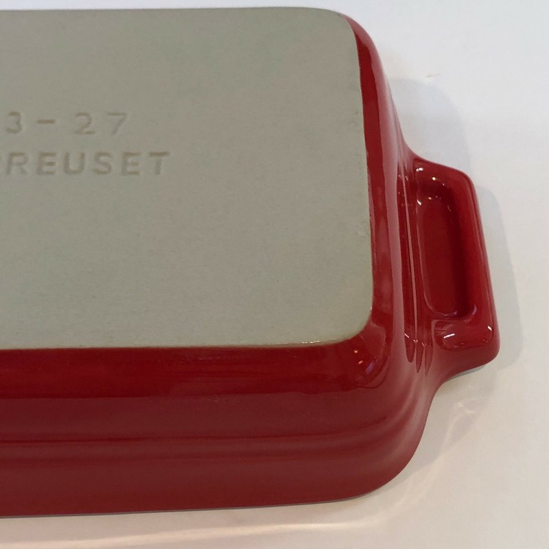 Le Creuset Rectangular Stoneware 7" x 5" Red Baking Dish #13-27 gallery
