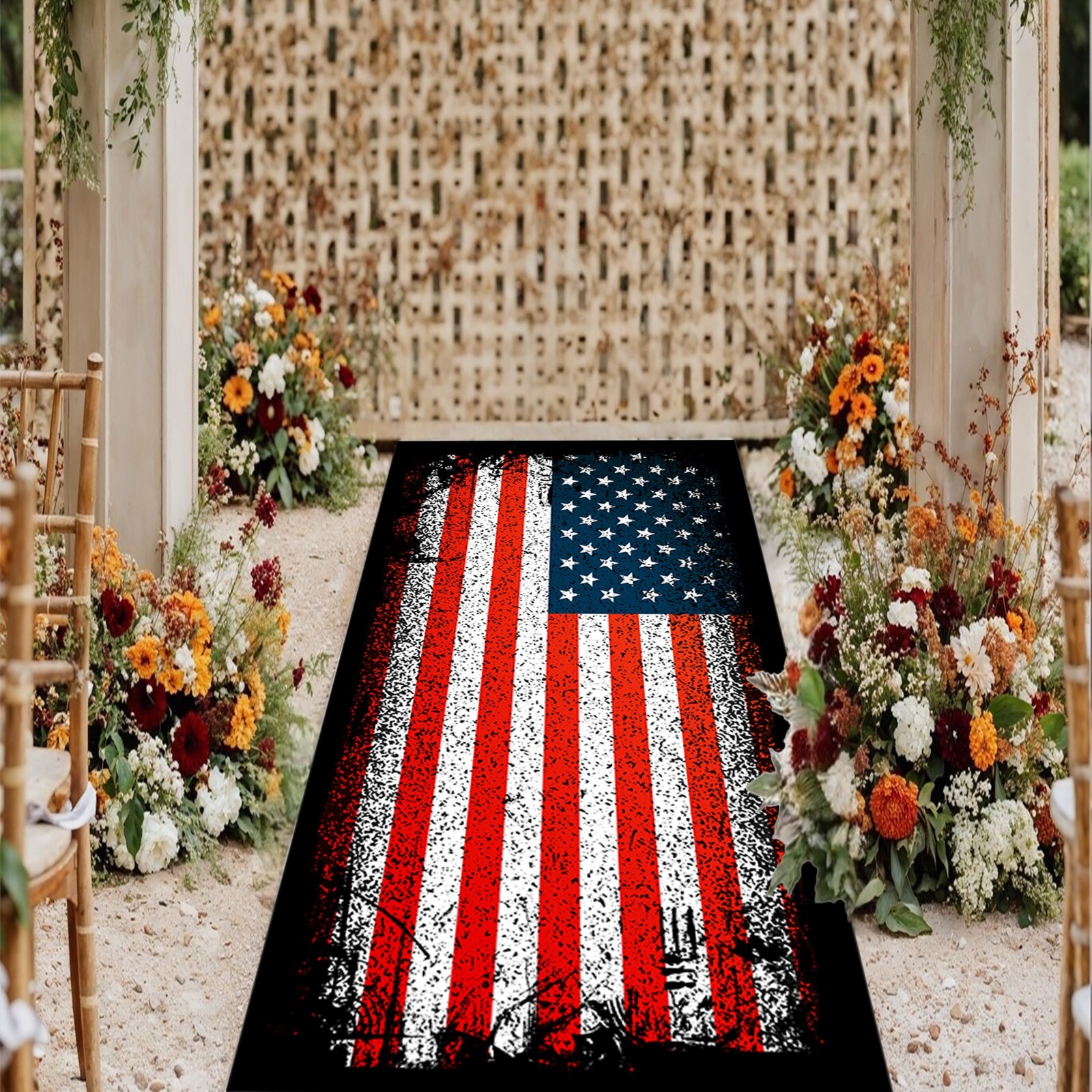 USA Flag Runner Rug,American Flag Runner Rug,American Flag Kitchen Rug,USA Flag gallery
