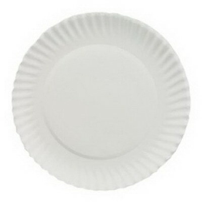 AJM AJMPP6GRE Green Label Paper Plates, Microwavable, 6" Diameter (1,000 Pack) gallery