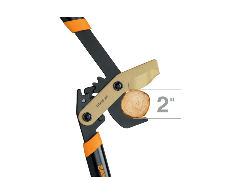 Fiskars PowerGear2 Titanium Tree Trimming Lopper 32" , 2" Cut Capacity, Black gallery