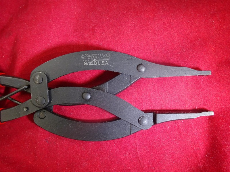 WILDE TOOL G705B 10”Straight Compound LockRing Pliers Snap Retaining USA Made gallery
