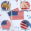24 Pack Small American Flags on Stick, 4 x 6 inches, Red Blue White gallery