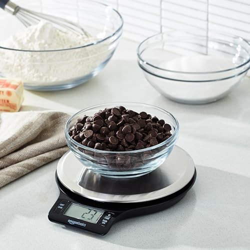 Amazon Basics Digital Weighs up to 11 pounds, Black and Stainless Steel gallery