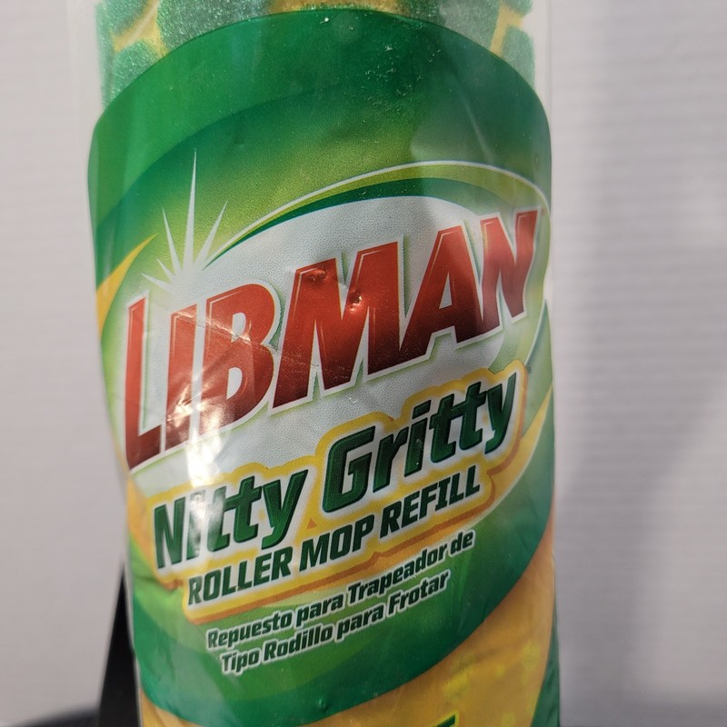 Libman Nitty Gritty Roller Mop Refill Tear Resistant Easy Change Refill Yellow gallery
