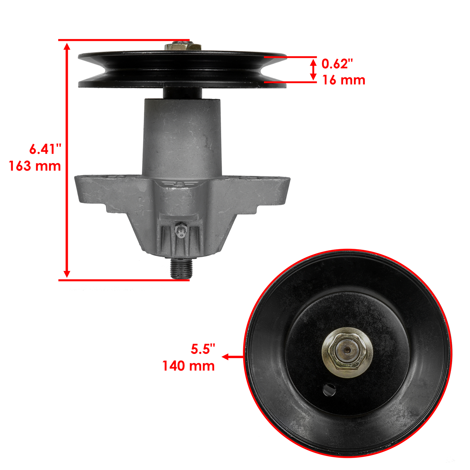 Spindle Assembly with Pulley For Cub Cadet 1170 RZT17 RZT42 1600 Zero-Turn Mower gallery