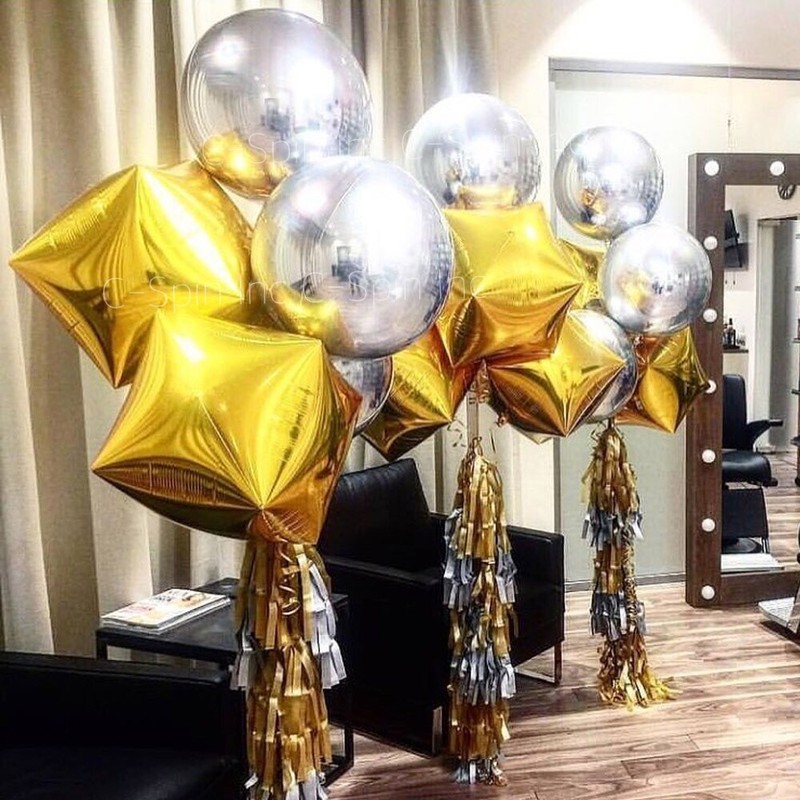 32 Color 24" 4D Square Cube Foil Balloons Mylar Balloon Party Birthday Christmas gallery