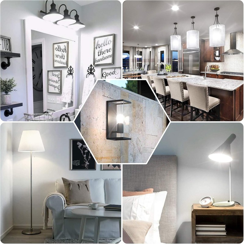 8 Pack LED Light Bulbs 80W Equivalent E26 Socket 9W 900LM 3-Color 3000K~6000K gallery