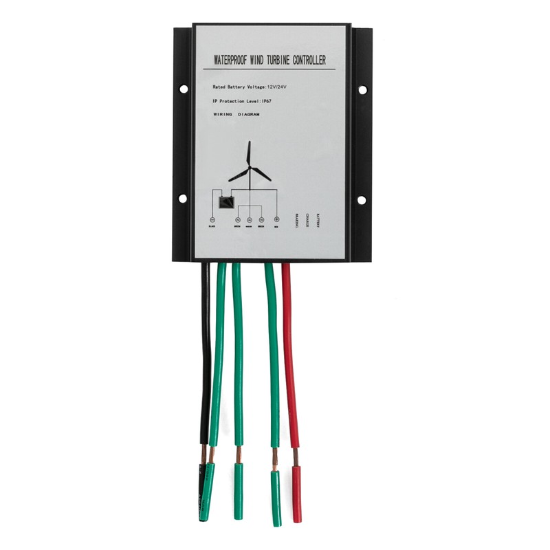 100W Helical Vertical Axis Wind Turbine Generator With Controller 12V/24V IP67 gallery