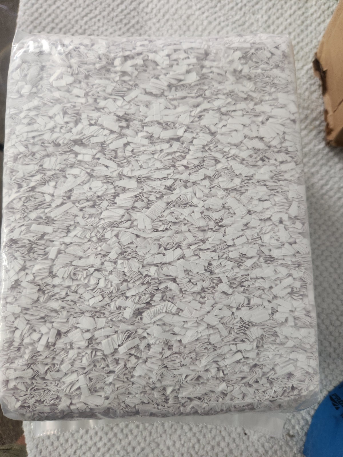 White Crinkle Cut Paper 2 lbs Gift Basket Shredded Box Shredded Filler Packing gallery