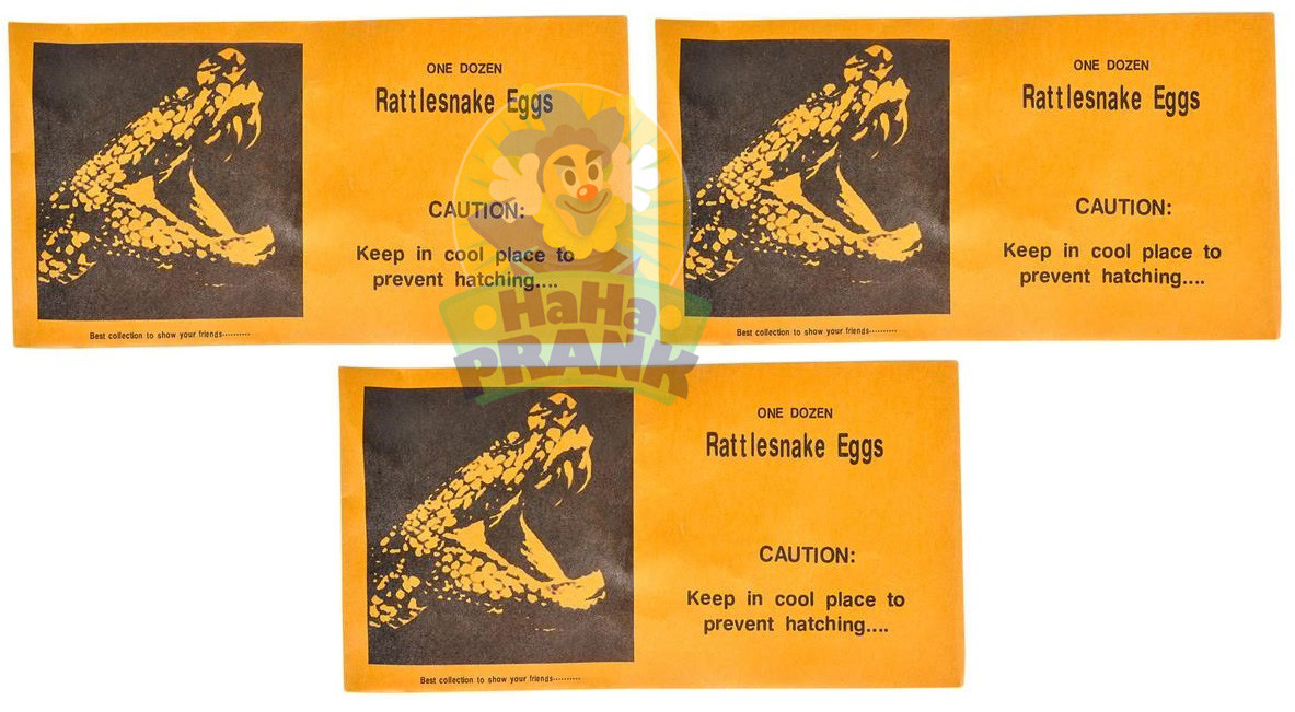 3 Rattlesnake Eggs Prank Envelopes - Magic Joke Trick Gag Gift Fun gallery
