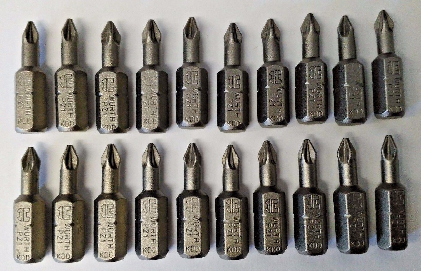 Wurth 1609433325 #1 PZ1 Phillips Insert Screw Tips 20PCS USA gallery