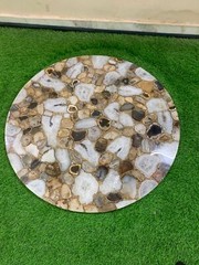 Agate Stone Table, Patio Table, Gems Table,Geode Agate Table Diy, Coffee Table