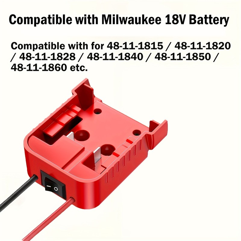 3-Pack Power Wheels Battery Adapter for Milwaukee 18V Battery Dock Power DIY RC gallery