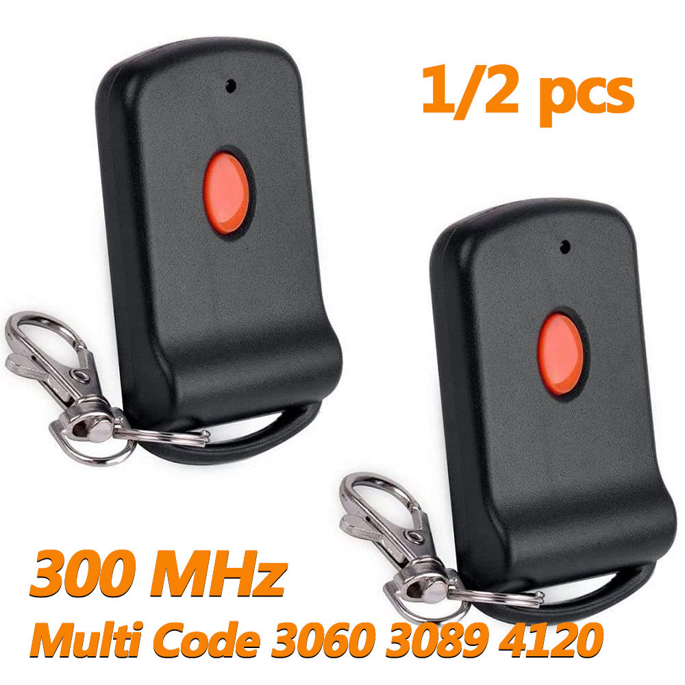 2PC Garage Door Gate Opener Transmitter 10 Digit Pins Code Remote Control 300MHz gallery
