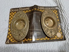 Deco Room 961 Recessed Sliding Door Pulls 1970 American Tack Hardware NIP NOS