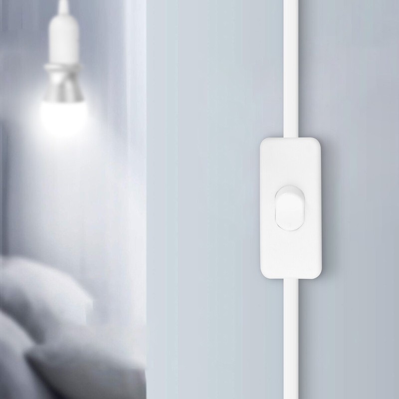 2Pcs Light Lamp Cable Switch E26/E27 Bulb Socket Extension Hanging Pendant 1.8M gallery