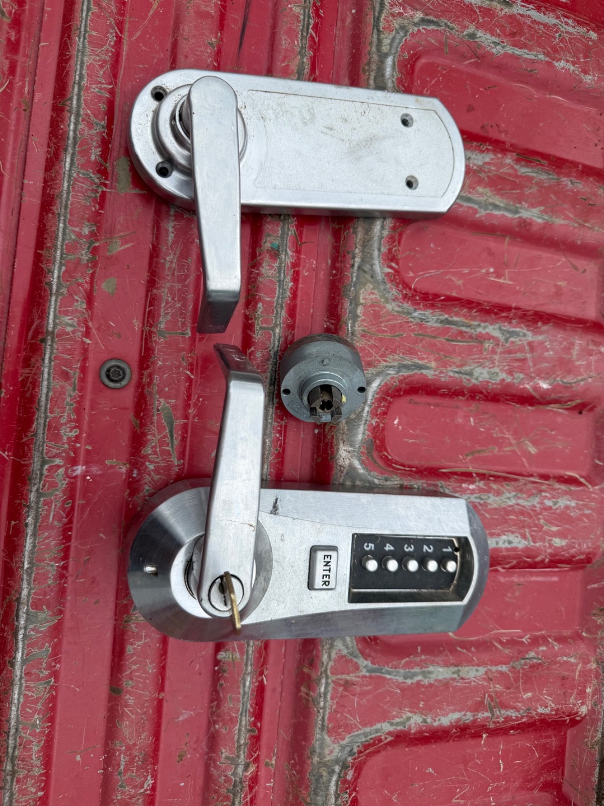 Unknown combination Simplex 5021Xkwl26d41 Push Button Lock, Entry, Key Override gallery