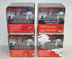 FastenMaster Universal Hidden Deck Fastening System 50 sq ft per box (Lot of 4)